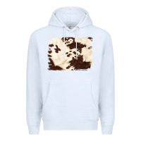White brown cowhide background Premium Hoodie - NancyCooperArtShop