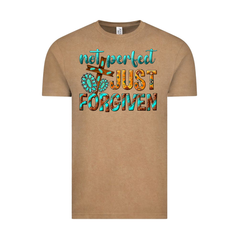Not Perfect Just Forgiven Vintage Tee by texasbilliewilder | Teevron