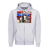 Heather Grey red white moo Zipper Hoodie - AdoDesignShop