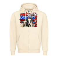 Sandshell red white moo Zipper Hoodie - AdoDesignShop