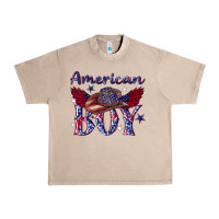 French Oak American boy with cowboy Urban Heavy Tee - texasbilliewilder
