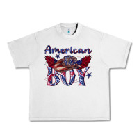 Lunar Rock American boy with cowboy Urban Heavy Tee - texasbilliewilder
