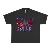 Pigment Black American boy with cowboy Urban Heavy Tee - texasbilliewilder