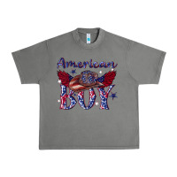 Tornado American boy with cowboy Urban Heavy Tee - texasbilliewilder