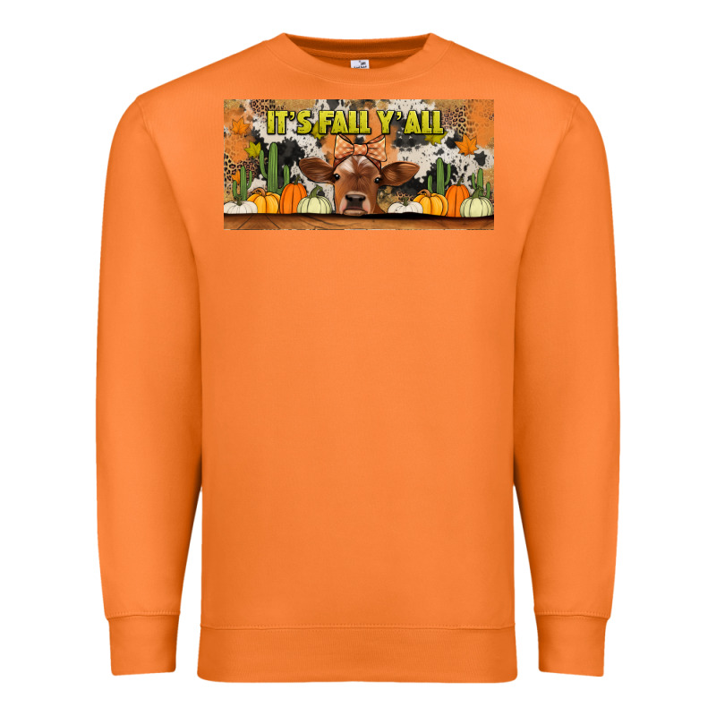 It's Fall Y'all Cow Premium Sweatshirt by Jasminsmagicworld | Teevron