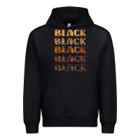 Black typography variations in animal and glitter textur Urban Hoodie - LillyAllenDesigns