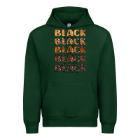 Forest Green typography variations in animal and glitter textur Urban Hoodie - LillyAllenDesigns