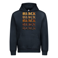 Navy typography variations in animal and glitter textur Urban Hoodie - LillyAllenDesigns