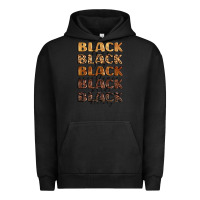 Pigment Black typography variations in animal and glitter textur Urban Hoodie - LillyAllenDesigns