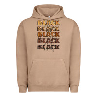 Pigment Burro typography variations in animal and glitter textur Urban Hoodie - LillyAllenDesigns
