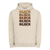 Pigment French Oak typography variations in animal and glitter textur Urban Hoodie - LillyAllenDesigns