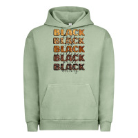Pigment Oil Green typography variations in animal and glitter textur Urban Hoodie - LillyAllenDesigns
