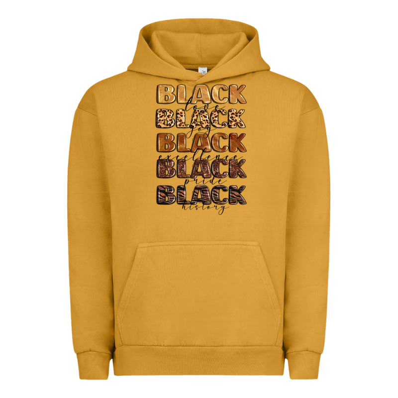 Typography Variations In Animal And Glitter Textur Urban Hoodie by LillyAllenDesigns | Teevron
