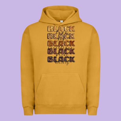 Typography Variations In Animal And Glitter Textur Urban Hoodie Designed By Lillyallendesigns