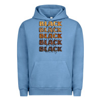 Pigment Pebble Blue typography variations in animal and glitter textur Urban Hoodie - LillyAllenDesigns