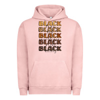 Pigment Salmon typography variations in animal and glitter textur Urban Hoodie - LillyAllenDesigns