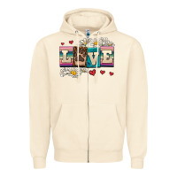 Sandshell love dog Zipper Hoodie - AdoDesignShop