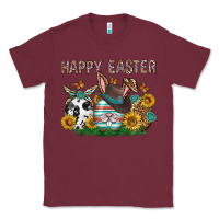 Burgundy Western Happy Easter Classic Tee - Neo Western