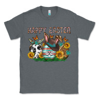 Charcoal Heather Western Happy Easter Classic Tee - Neo Western