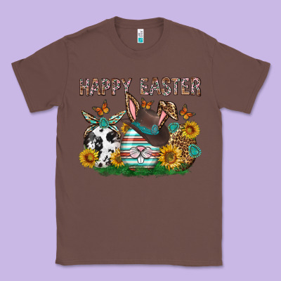 Western Happy Easter Classic Tee Designed By Neo Western