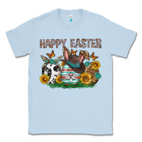 Dusty Blue Western Happy Easter Classic Tee - Neo Western