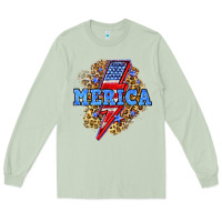 Matcha Merica lightning bolt Long Sleeve Tee - Neo Western