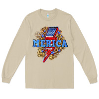 Mushroom Merica lightning bolt Long Sleeve Tee - Neo Western
