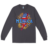 Smoke Merica lightning bolt Long Sleeve Tee - Neo Western