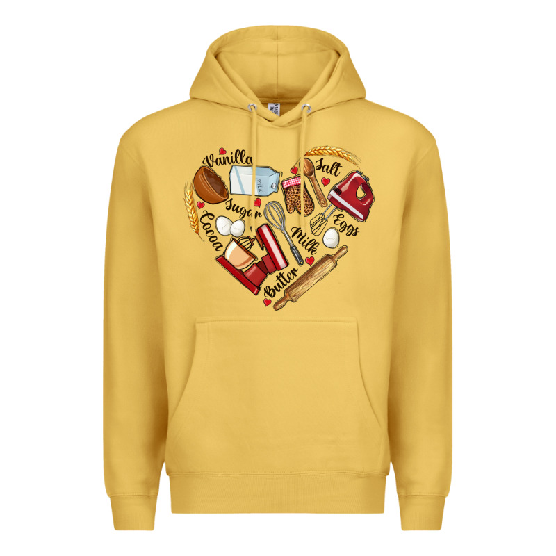 Bake Tools Hearts Premium Hoodie by NancyCooperArtShop | Teevron