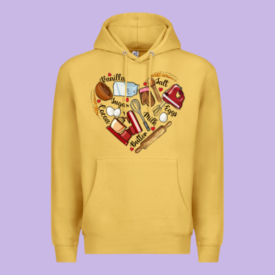 Bake Tools Hearts Premium Hoodie Designed By Nancycooperartshop