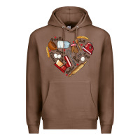 Chestnut bake tools hearts Premium Hoodie - NancyCooperArtShop