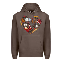 Coffee bake tools hearts Premium Hoodie - NancyCooperArtShop