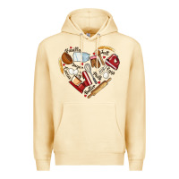 Pina Colada bake tools hearts Premium Hoodie - NancyCooperArtShop