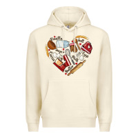 Sandshell bake tools hearts Premium Hoodie - NancyCooperArtShop