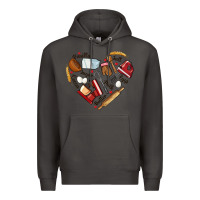 Smoke bake tools hearts Premium Hoodie - NancyCooperArtShop