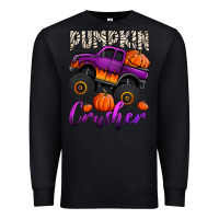 Black pumpkin crusher monster truck Premium Sweatshirt - Jasminsmagicworld