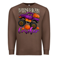 Chestnut pumpkin crusher monster truck Premium Sweatshirt - Jasminsmagicworld