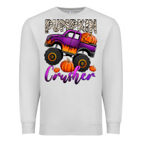 Dove Grey pumpkin crusher monster truck Premium Sweatshirt - Jasminsmagicworld