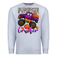 Heather Grey pumpkin crusher monster truck Premium Sweatshirt - Jasminsmagicworld
