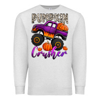 Oatmeal Heather pumpkin crusher monster truck Premium Sweatshirt - Jasminsmagicworld
