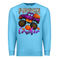 Ocean Blue pumpkin crusher monster truck Premium Sweatshirt - Jasminsmagicworld