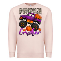 Pale Pink pumpkin crusher monster truck Premium Sweatshirt - Jasminsmagicworld