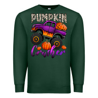 Sports Green pumpkin crusher monster truck Premium Sweatshirt - Jasminsmagicworld
