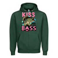 Sports Green kiss my bass Zipper Hoodie - JahusDesignShop