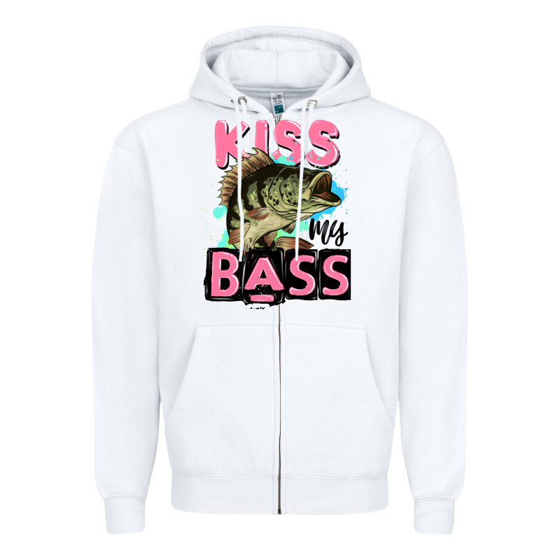 Kiss My Bass Zipper Hoodie by JahusDesignShop | Teevron