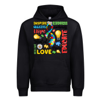 Black name puzzle ribbon of inspiration Urban Hoodie - LillyAllenDesigns