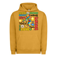 Pigment Peanut Butter name puzzle ribbon of inspiration Urban Hoodie - LillyAllenDesigns