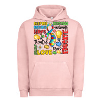 Pigment Salmon name puzzle ribbon of inspiration Urban Hoodie - LillyAllenDesigns