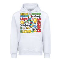 White name puzzle ribbon of inspiration Urban Hoodie - LillyAllenDesigns