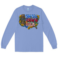 Colony Blue Small town usa 4th of july Long Sleeve Tee - CowGirlArtShop